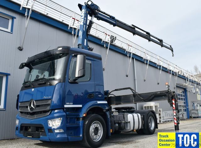 Standaard trekker MERCEDES-BENZ Actros 1843 L E6 Retarder Kran Atlas 172.3E