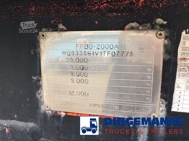 Silo Feldbinder Powder tank alu 63 m3 (tipping)