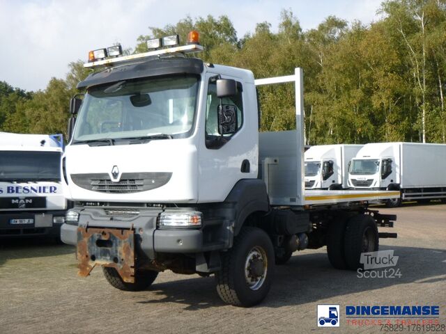 Platte bak Renault Kerax 380 DXI 4x4 Euro 5 + Hydraulics