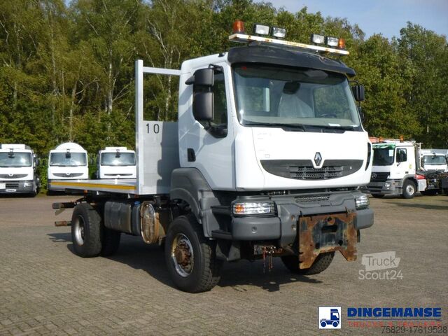 Platte bak Renault Kerax 380 DXI 4x4 Euro 5 + Hydraulics