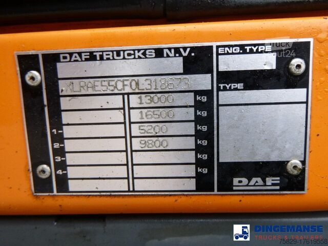 Cisterna DAF LF 55.180 4x2 RHD ARGON gas truck 5.9 m3