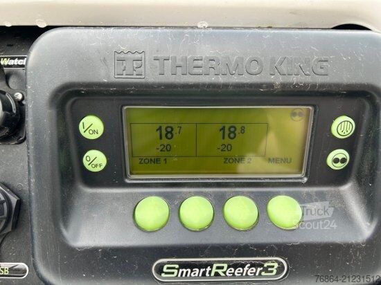 Alçak şasi dorse KRONE MULTITEMP, KüHLAUFLIEGER, TK SLXI SPECTRUM, TRENNWAND,  DOPPELSTOCK, BLUMENBREITE