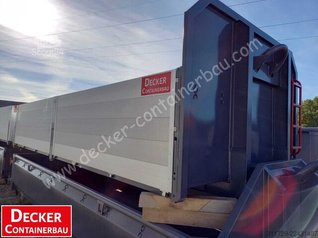 ролл-оф контейнер Decker Containerbau 3 Seiten Aluklappbar Plattform 6000 mm