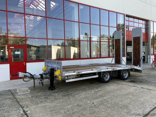 Low loader trailer Möslein TT21-7,2 Hydr  21 t Tandemtieflader, hydr. Rampen, NEU
