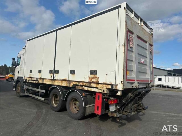 BDF-system Scania R480 3 axle container truck with/ lift.