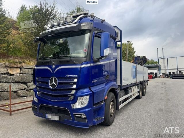 Kranbil Mercedes-Benz Actros 2553 6x2 crane truck with 19 tm Palfinger c