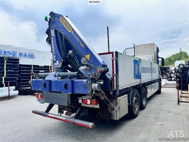 Kranbil Mercedes-Benz Actros 2553 6x2 crane truck with 19 tm Palfinger c