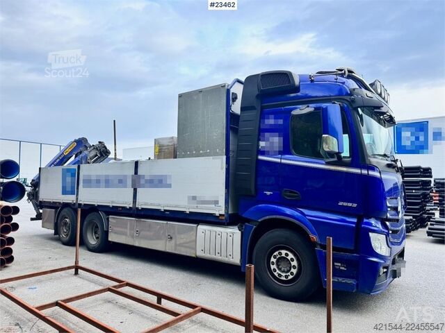 Kranbil Mercedes-Benz Actros 2553 6x2 crane truck with 19 tm Palfinger c