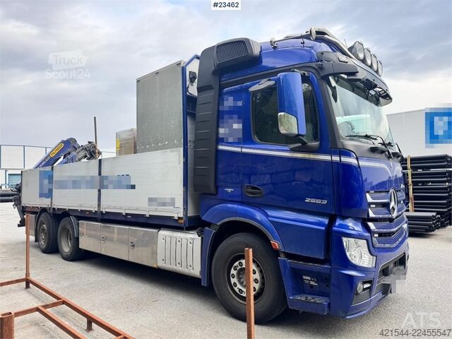 Kranbil Mercedes-Benz Actros 2553 6x2 crane truck with 19 tm Palfinger c