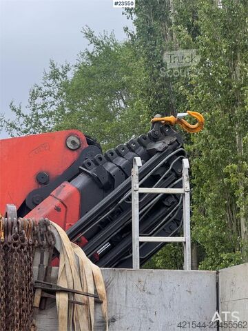 Автокран Scania P124 Tridem Hooklift & Crane Truck – Hooklift Cont