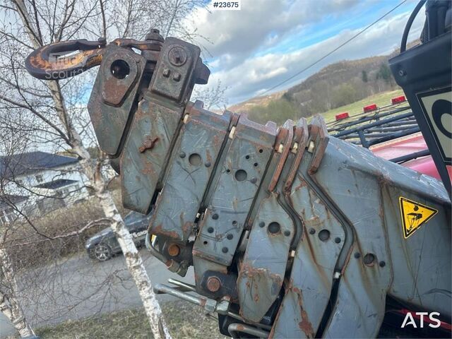 Kranbil Scania P93H crane truck with 14 t/m crane and Laxo attach