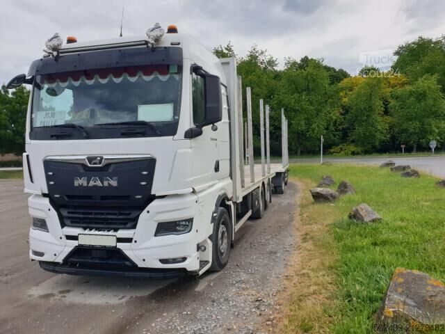 Camion et remorque MAN TGX 26.540 + Remorque Forestière LECINENA