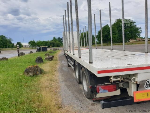 Camion et remorque MAN TGX 26.540 + Remorque Forestière LECINENA