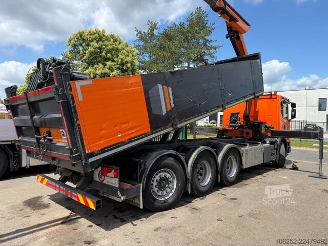 Savivartis su kranu Scania G370 8x4 TIPPER + CRANE PALFINGER PK 19.001 SLD...