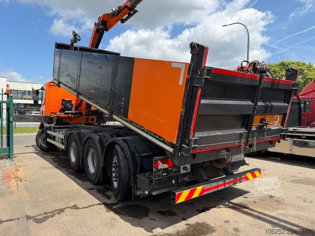 Savivartis su kranu Scania G370 8x4 TIPPER + CRANE PALFINGER PK 19.001 SLD...