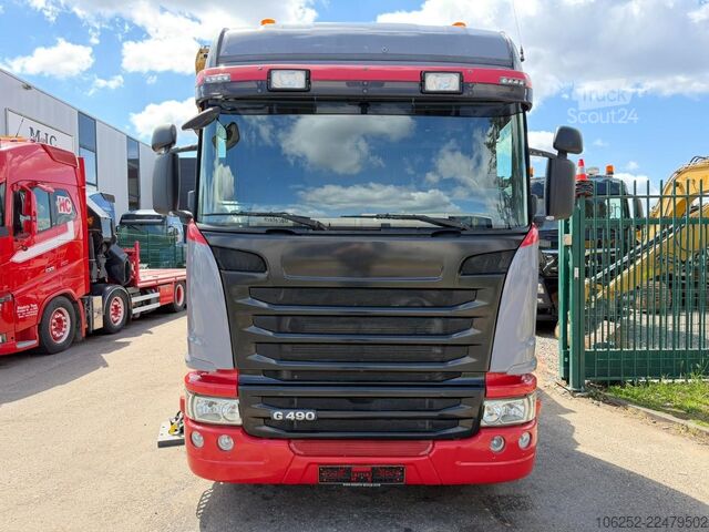 قلابة مع رافعة Scania G490 8x4 TRIDEM TIPPER + CRANE FASSI F275A.2.25...