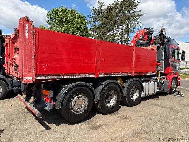 قلابة مع رافعة Scania G490 8x4 TRIDEM TIPPER + CRANE FASSI F275A.2.25...