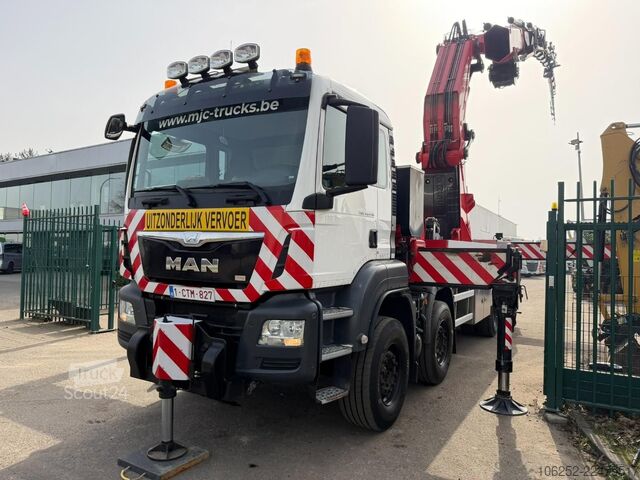Camion cu macara MAN TGS 41.440 8x4 + (45m!) KRAN FASSI F2150 RAL 8+...
