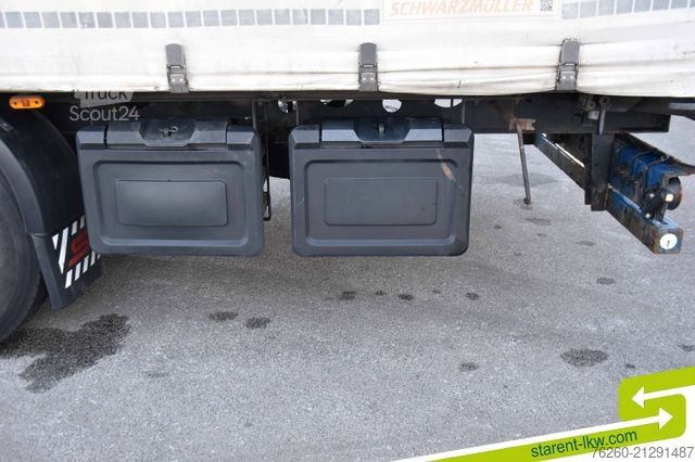 Auflieger mit Pritsche & Plane SCHWARZMÜLLER Light Palettenkasten SAF Achsen TÜV 11/26