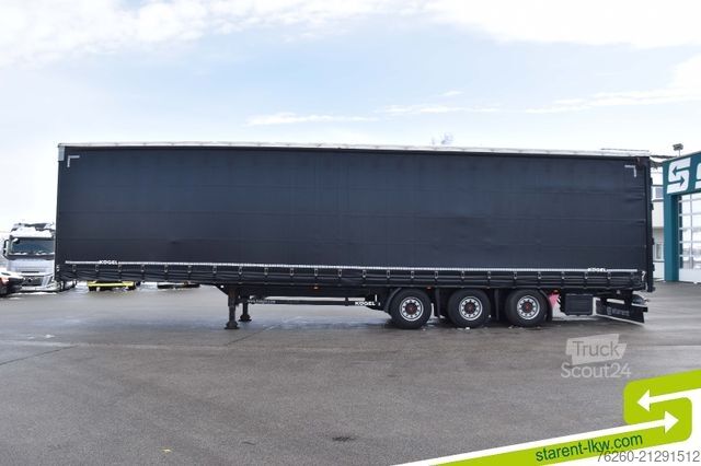 Auflieger mit Pritsche & Plane KÖGEL Megatrailer Hubdach Liftachse DC 9.5 Zertifikat