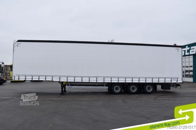 Auflieger mit Pritsche & Plane SCHMITZ CARGOBULL Megatrailer Hubdach Liftachse D.C.9.5 Zert MIETE