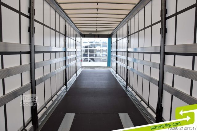 Auflieger mit Pritsche & Plane SCHMITZ CARGOBULL Megatrailer Hubdach Liftachse D.C.9.5 Zert MIETE