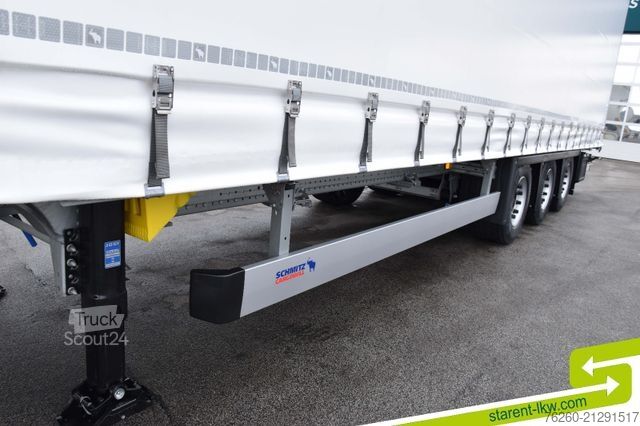 Auflieger mit Pritsche & Plane SCHMITZ CARGOBULL Megatrailer Hubdach Liftachse D.C.9.5 Zert MIETE
