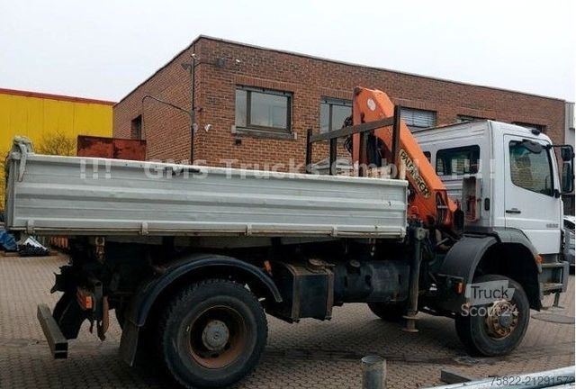 Trójstronna wywrotka MERCEDES-BENZ Atego 1828 / 4X4 ALLRAD / Meiller /18 Kran FUN K