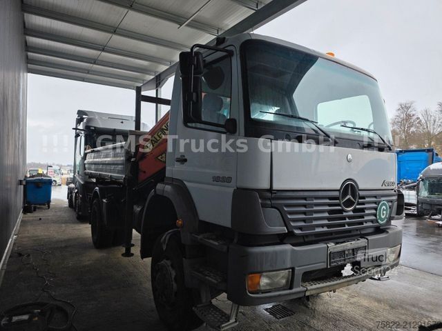 Trójstronna wywrotka MERCEDES-BENZ Atego 1828 / 4X4 ALLRAD / Meiller /18 Kran FUN K