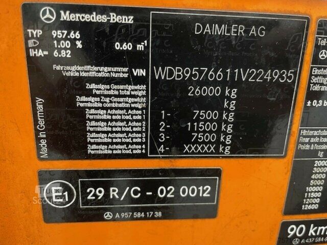 Autospecială de gunoi Mercedes-Benz 2633 6x2 Econic Haller M21/Zöller 2301