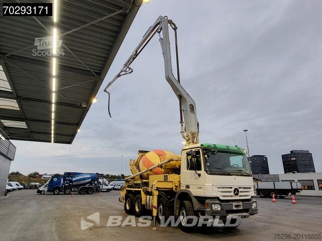 Pompă de beton Mercedes Actros 3244 8X4 Retarder Putzmeister 24 Mtrs Pu...
