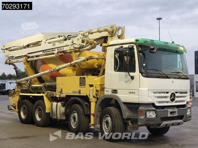 Pompă de beton Mercedes Actros 3244 8X4 Retarder Putzmeister 24 Mtrs Pu...