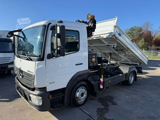 Camion équipé d'une grue MERCEDES-BENZ ATEGO 816 Kipper 3-Seiten*KRAN HIAB X 078*2xAHK