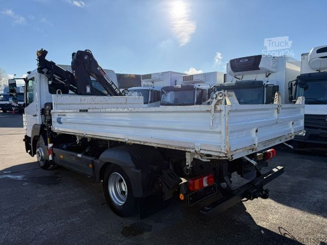 Kombi s prekucnikom MERCEDES-BENZ ATEGO 816 Kipper 3-Seiten*KRAN HIAB X 078*2xAHK
