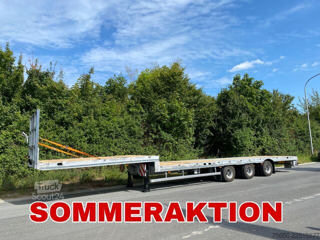 Lavt bygger sættevogn Möslein ST 3-Plato 9,4  3 Achs Satteltieflader Plato 45 t GGfür Fertigteile, Baumaschinen oder Container