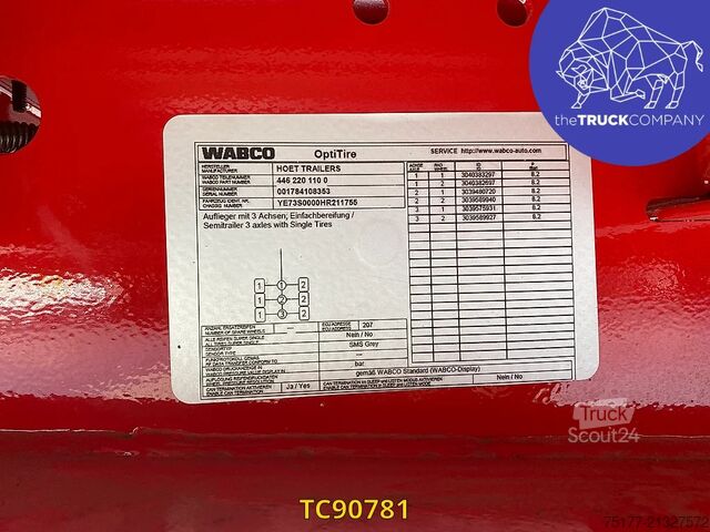 Atrelado da plataforma Hoet Trailers 