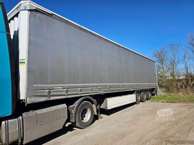 Semiremorcă deschisă cu prelată KRONE Gardine Standard,Palettenkasten,Zollschnurr,Lift