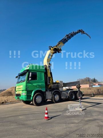 Krautuvas sumontuotas ant sunkvežimio DAF CF 510 /8X4/ 40m Kran Effer + Man basket+Lowbed