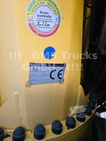 Krautuvas sumontuotas ant sunkvežimio DAF CF 510 /8X4/ 40m Kran Effer + Man basket+Lowbed