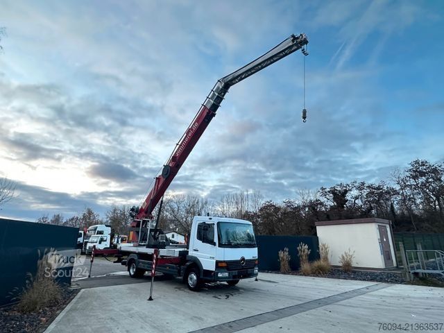 Vrachtwagen met kraanopbouw MERCEDES-BENZ Atego 815 Dachdecker Kran 34m Seilwinde