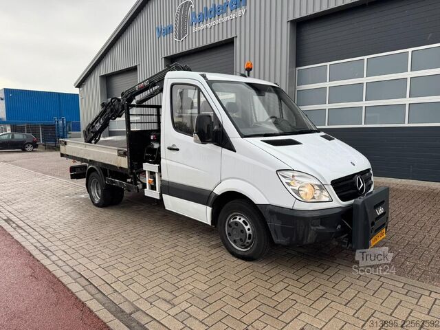 Kipper Mercedes-Benz 513 CDI, Crane Hiab 022-2 kipper