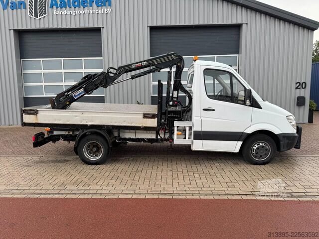 Kipper Mercedes-Benz 513 CDI, Crane Hiab 022-2 kipper
