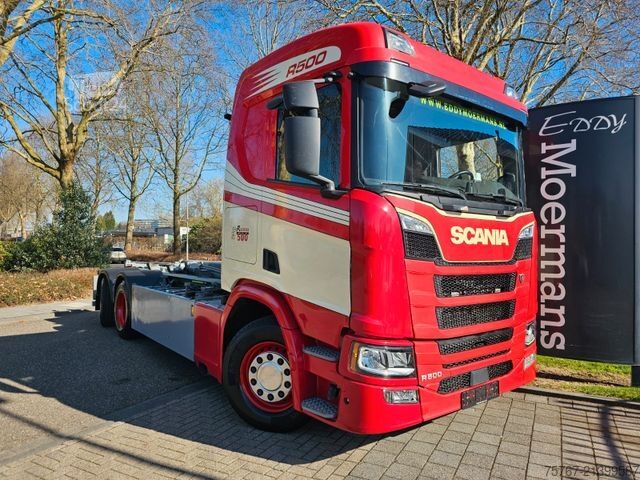 Kanca kasalı yük kamyonu (roll-off) SCANIA R500 Cr 20 6x2*4 Abrollkipper
