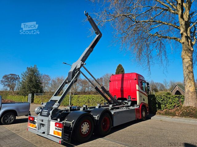 Camião porta-contentores de gancho SCANIA R500 Cr 20 6x2*4 Abrollkipper