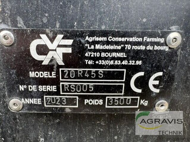 Cultivator Agrisem 20R45S