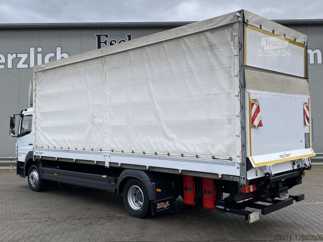 Camion cu platformă și prelată Mercedes-Benz Atego 1223 | Palfinger LBW*HU bis 03/25