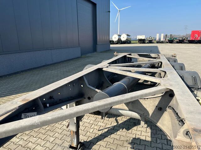 Container transportation Van Hool 3-ASSIGE OPLEGGER 20FT ADR CHASSIS / EMPTY WEIG...