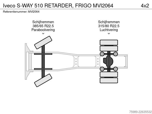 Štandard-SZM Iveco S-WAY 510 RETARDER, FRIGO