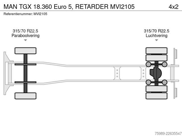 Drsna ponjava MAN TGX 18.360 Euro 5, RETARDER