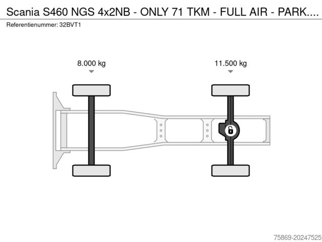 Standard-SZM Scania S460 NGS 4x2NB - ONLY 71 TKM - FULL AIR - PARK...